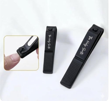 Nail Clippers Set: Ultra Sharp Fingernail and Toenail Clippers for Men, Women, and Seniors with Tin Case