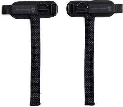 Gymreapers GripLink Lifting Straps – Heavy Duty D-Ring Weight Lifting Wrist Straps with Anti-Slip Silicone Grip Beads, Adjustable Support for Deadlifts, Powerlifting, Cable Machines & Gym Training - color: Black/Black