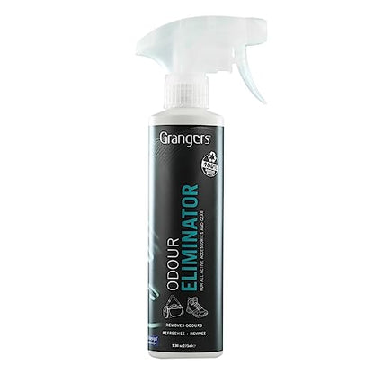 Grangers Footwear and Sports Equipment Odor Eliminator, 275ml Spray Bottle