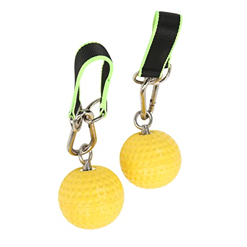 Climbing Pull Up Hand Grips Ball Set, Wireless Arm Strength Training Equipment, Non Slip PU Grip Balls with Webbing Buckle for Rock Climbing, Gym and Home Workouts - size: 97mm model