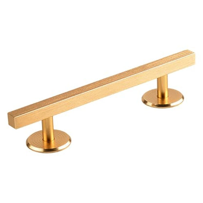 Simhoa Fingerboard Rail, 20cm Aluminum Alloy Grind Obstacle with Stable Base for Tabletop Skatepark Setups, Square Gold - color: 20cm Square Gold