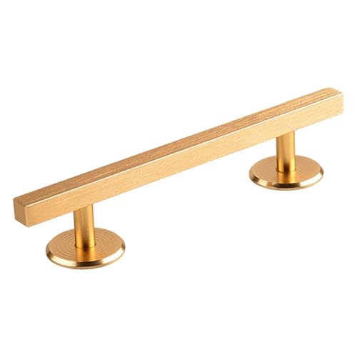 Colaxi Fingerboard Square Rail, 7.87 in Aluminum Alloy with Weighted Base for Grind Tricks and Skatepark Setups, Gold - color: Square Gold, size: 20cm