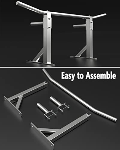 Wall Mounted Pull Up Bar, Space Saving Ceiling Stainless Steel Fitness Horizontal Bar, Home Gym Strength Training Bar, Load 661 Lb