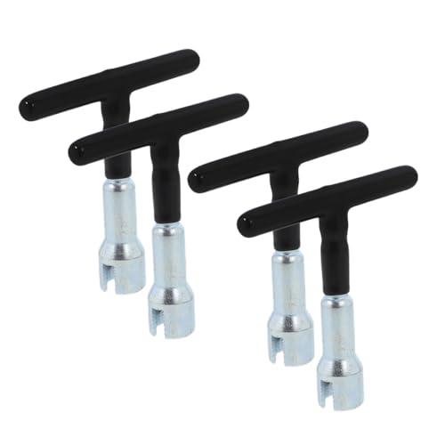 Veemoon 4pcs Wing Nut Driver with T Handle Manual Installation Tool for Eye Screws and Hook Bolts, Heavy Duty Hand Tool for Screw-in Hooks, Metal Wing Nut Tightening Driver for Home