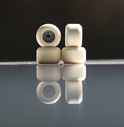NOAHWOOD Fingerboards PRO Handmade Wheels no Logo (No CNC) (Beige ii) - color: Active White