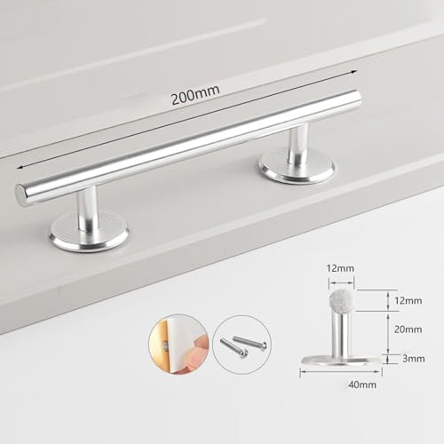 DYNWAVE Fingerboard Rail, 10 Inch Aluminum Alloy Grinding Ramp for Trick Training and Park Setups, Round Silver - size: Round Silver