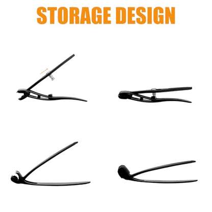 Precision Stainless Steel Heavy Duty Angled Head,Wide Jaw Clippers for Seniors and Man,Ingrown Toenail,Thick Nail.Long Handle, Extra-Large Slanted Nail Cutter.Men,Women,Elderly. (5PCS)