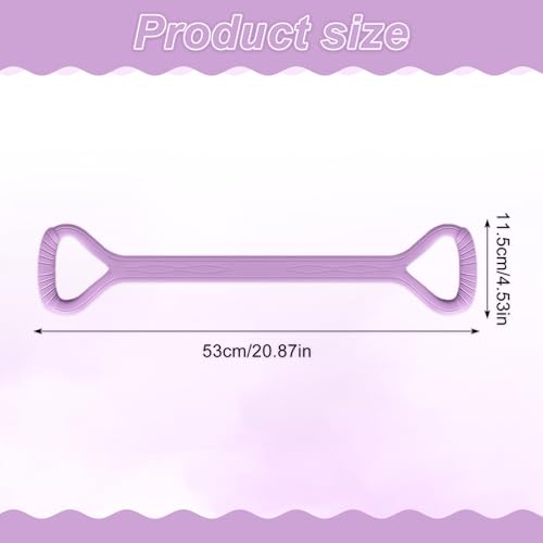 Figure 8 Fitness Band with Handle,Exercise for Arm & Shoulder,Yoga,Stretch | Non-Slip Ropes ,Elastic Bandsfor Women,Back Training Exercise Equipment - color: pink
