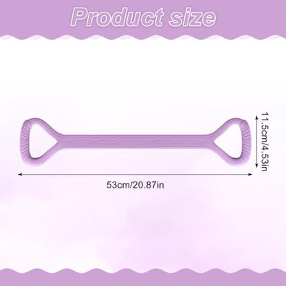 Figure 8 Fitness Band with Handle,Exercise for Arm & Shoulder,Yoga,Stretch | Non-Slip Ropes ,Elastic Bandsfor Women,Back Training Exercise Equipment - color: purple
