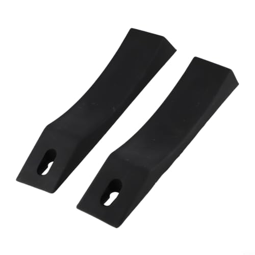 Minhe 2pcs Weight Lifting Barbell Deadlift Wedge Silicone Antislip Blocks Pads For Secure And Efficient Plate Loading, Suitable For Powerlifting And Squats(Black) | Strength Training Equipment Attachments