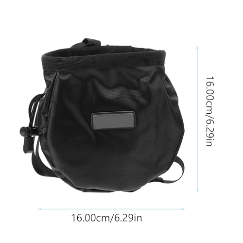 NOLITOY Compact Waterproof Chalk Bag for Bouldering and Weightlifting with Large Capacity Storage, Creative Design Oxford Cloth and Polar Fleece Material, Outdoor Climbing Powder Bag