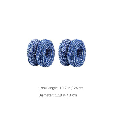 Cabilock 10pcs Blue Breathable Sports Finger Sleeves Soft Elastic Finger Protectors Support Bandages for Outdoor Recreation and Injury Prevention