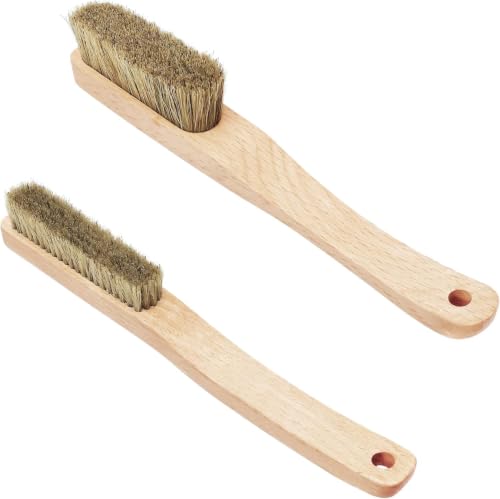Premium Rock Climbing Brush with Thick Ultra Durable Boar's Hair Bristles, Bouldering brush with strong handle, Uni-sex Boulder Brushes as Rock Climbing Gift for Rock Climbers (CJ-CB2033A + CJCB2045B)