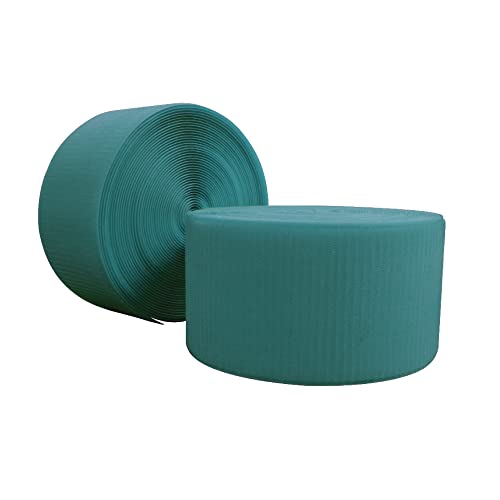 Envirolite Hook Fastener | 4" Wide, 42' Long | Gymnastics and Cheer Mat Tape | Nylon Hook for Carpet Bonded Foam Seams - Teal - style: Teal