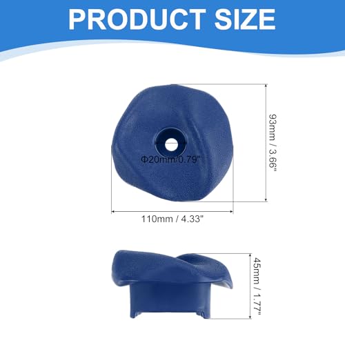 PATIKIL Rock Climbing Holds, Climbing Rock Wall Grips Play Set Climber Attachments with Single Holes for Playground - color: Blue, style: Blue-A