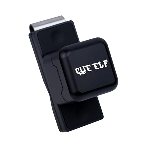 CUEELF Magnetic Pool Chalk Holder, Portable Aluminum Alloy Billiard Chalk Box with Belt Clip & Built-in Hex Wrench, for Most Billiard Chalk (Regular/Square/Round), Snooker & Carom Accessories - color: Black, size: Square