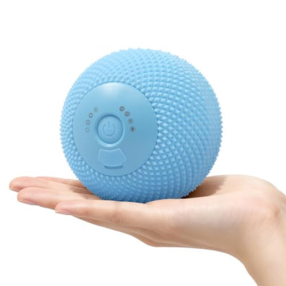 Heating Vibrating Massage Ball with 7 Modes & Memory Function for Myofascial Release, Deep Tissue and Trigger Point Muscle Therapy - Targets Back, Hip, Leg, Neck & Foot (Blue) - color: Blue