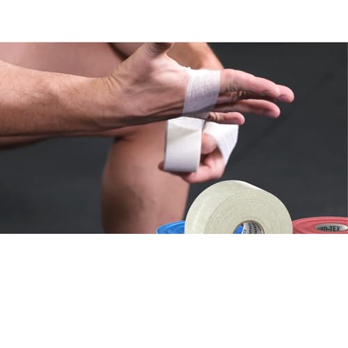 Guard-Tex® White Athletic Finger Tape - Self-Adhesive Natural Cotton Air-Mesh™ No Residue - 3/4 Inch - 6 Pack x 90ft (540ft) USA Made - color: Arctic White, size: 6 rolls, 3/4"