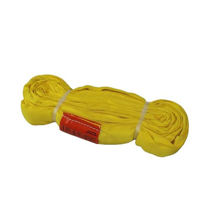ATERET Powerlift Yellow Polyester Endless Round Sling - 4 Feet Length, 8,400 lb. Vertical Capacity, 16,800 lbs Basket - Heavy Duty Poly Lifting Sling - color: 03 Yellow - Vertical Capacity 8,400 lbs, size: 4FT