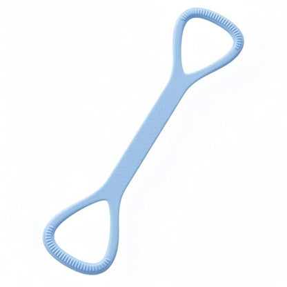 Figure 8 Resistance Band with Non-Slip Handles | Silicone Exercise Bands, Arm Shoulder Back Chest Workout, Portable Fitness Stretch Ropes for Home Gym, Yoga, Pilates, Rehab - color: 25LB Blue