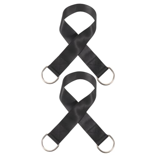 Operitacx 2pcs Dip Belt Weight Loading Strap: Weight Plate Holder Strap, 30" Attachment Band for Pullups, Squats - Attach any Dumbbell & Barbell to any Dip Belt
