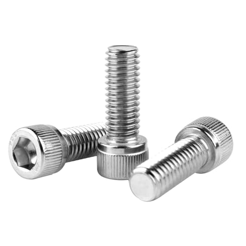#10-24 x 3/4" Socket Head Cap Screws Allen Hex Bolts, 304 Stainless Steel 18-8, UNC Fully Machine Thread, 30Pcs Silver - color: Silver, size: #10-24 x 3/4" (30PCS)