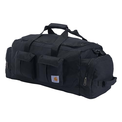 Carhartt 40L Utility Duffel, Heavy-Duty Gear Bag for Jobsite, Gym, & Travel, Duffel Bag (Black), 40L - color: Duffel Bag (Black)