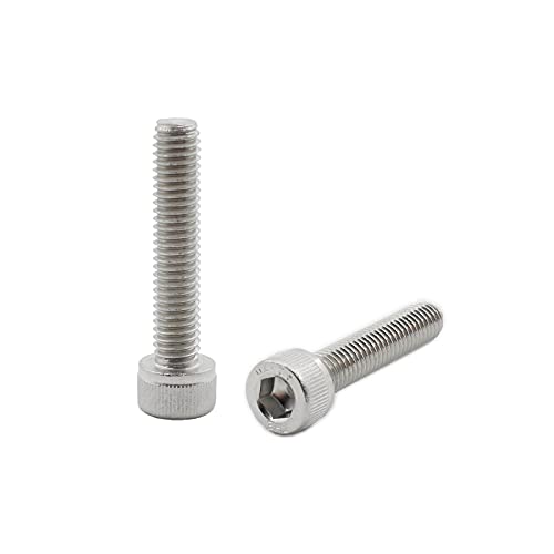 20 PCS Socket Head Cap Screws, TTZEZE 304 Stainless Steel Metric Machine Bolts Hex Socket Screw, Socket Drive Bright Finish Full Machine Threads for Shelf Chair Desk Install Repair (M6x20mm) - color: M6, size: 20mm