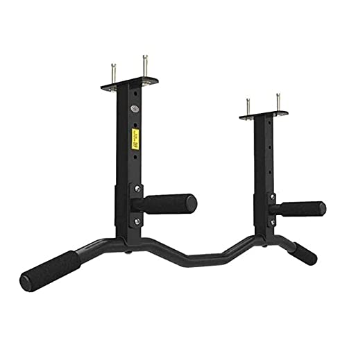 Ceiling Mounted Pull Up Bar, Pull-up Bar Upper Body Training Bar Ceiling Mount Fitness Pull-up Frame with 4 Grip Positions Support up to 300kg with Child Swing