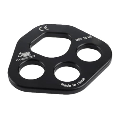 aqxreight Rope 3 Holes Force Rigging Plate Divider Finger Force Clim EquipmentBlack Each and of The Rigging Plate Minimize Wear and 3 Holes Rigging PlateRigging Plate Divider Plate3 - color: Black