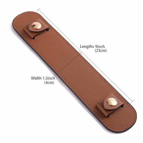 Vachetta Leather Shoulder Pad Soothing Shoulder Pad for Cossbody Bag Straps - color: Brown Strap Pad