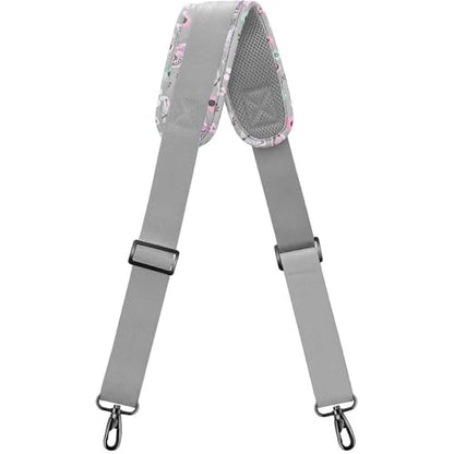 Bag Shoulder Strap, Padded Adjustable Shoulder Strap Replacement - color: Butterfly, size: 57"