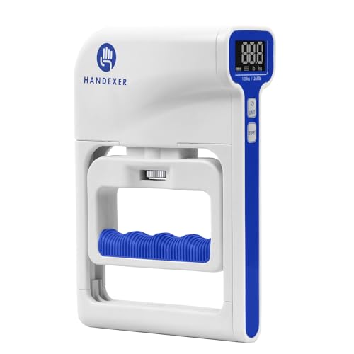 Digital Grip Strength Tester, 265 lb Hand Dynamometer, Blue