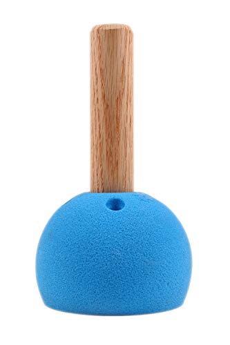 Atomik Climbing Holds Set of 10 Peg Board Receivers in Blue for Vertical Walls with Included 1.25 inch Hardwood Pegs
