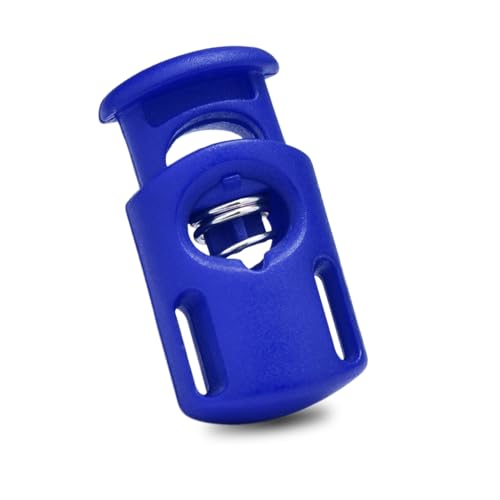 10 Pack Plastic Spring Cord Locks for Drawstring Paracord, Cord Stopper Toggle Clasps for Sweatpants Hoodie Gloves Hats Swim Goggles String Clip Elastic Shoeslace String Lock Blue - color: 06-Blue 10pcs