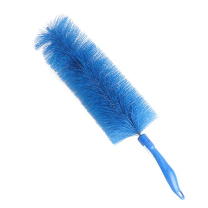Fan Dusting Brush Long Handle, Flexible Bendable Multipurpose Cleaning Brush for Household Fans Air Conditioners Blue 16.54 Inch