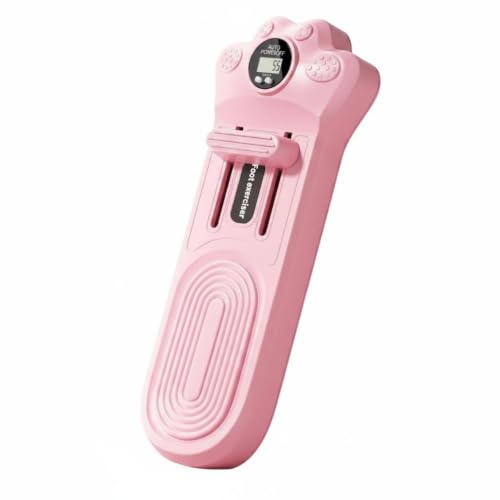 Handheld Foot Exerciser Sliding Crossbar Toe Training Device Molded Digital Foot - color: Pink