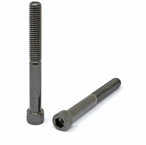 iexcell 5 Pcs 3/8-16 x 3-1/2" Partially Threaded Alloy Steel 12.9 Grade Hex Socket Head Cap Screws Bolts Kit, Black Oxide Finish - size: 3/8-16 x 3-1/2" ( Partially Threaded )