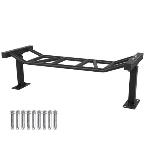 47 Inch Ceiling Mount Pull Up Bar Adjustable Height&Supports To 600 Lbs Upper Body Fitness Workout Bar for Garage/Home Gym and Strength Training