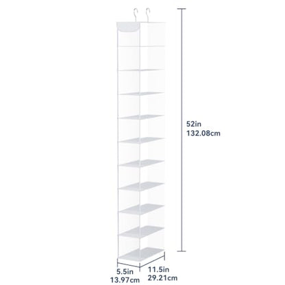 Whitmor 10 Section Hanging Shoe Shelf