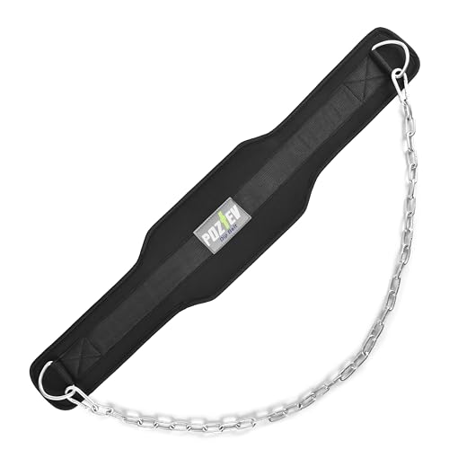 Dip Belt With Chain For Weight Lifting Optimal For Pull Ups Dips Squats Weightlifting Belt Squat Attachment Workout Dipping Belt - Unisex Gym Equipment