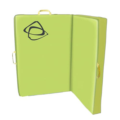 Asana Focus Crash Pad for Bouldering & Climbing - Dual Density Foam with Open/Closed Cell Layering - Deluxe Suspension System - Metal Cam Buckles & High-Vis Handles - 48x36x4