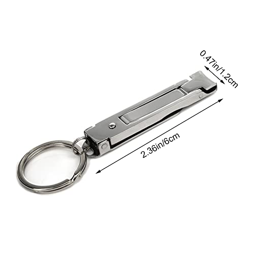 Nail Clippers Professional Heavy Duty with Keychain for Thick Nails Toenails Men Women Folding Nail Cleaning Tools