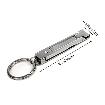Nail Clippers Professional Heavy Duty with Keychain for Thick Nails Toenails Men Women Folding Nail Cleaning Tools