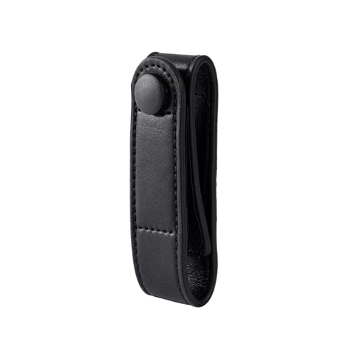 TACNEX Handcuff Strap w/Snap Closure Cuff Holder Nylon Keeper Chain/Hinged Cuffs Carrier Quick Release Clip Hook for ASP Handcuff 1.75"/ 2"/2.25" Duty Belt Law Enforcement Police Sheriff Security - size: 1 PCS, style: Plain Black Strap with Copper Snap