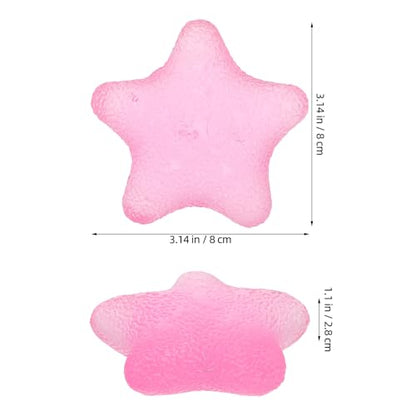 2pcs Hand Grip Exercise Ball - Finger Exerciser Star - Hand Grip Squeeze Star for Strength, Stress & Recovery, Muscle Training, Sports Rock Climbing Pink - color: Pink