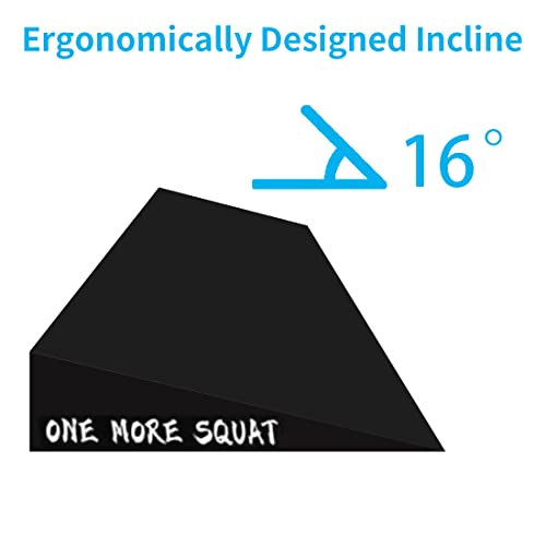 Slant Board for Weightlifting and Calf Stretching - Non-Slip Heel Elevated Squat Wedge Block - style: freestyle