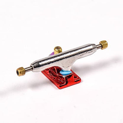 Fingerboard Trucks with Upgraded Urethane Bushings and Pivot Cup,34mm 32mm Width,Normal Kingpin (Red, 32mm) - color: Red, size: 32mm