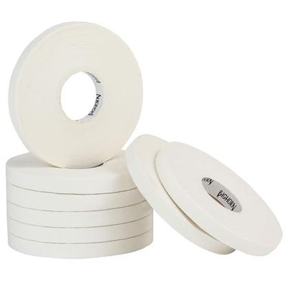 Bighorn Athletics Pro Finger Tape + Tin, 0.3" x 45Ft, 8 Rolls, White | Pro Series competition tape – 50% stronger than cotton. Residue-free, sweat-proof adhesive for Jiu Jitsu & hard training. - color: White