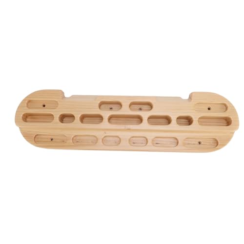 Pomya Portable Rock Climbing Fingerboard | Wooden Hangboard for Training with Pull Up Bar & Grip Strengthener Workout
